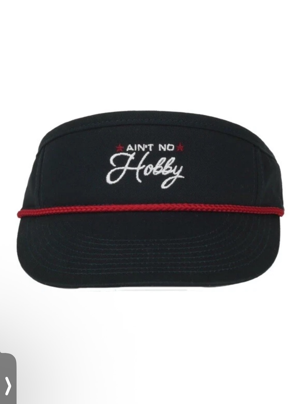 NWT Men’s Ain't No Hobby Golf ⛳️ Visor OSFM $30 Navy Red
